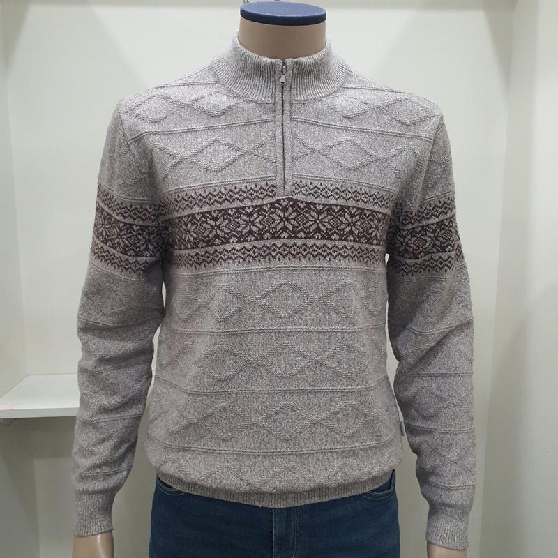 ノルディックパターンハーフジップニットCDAAAKR4333-82