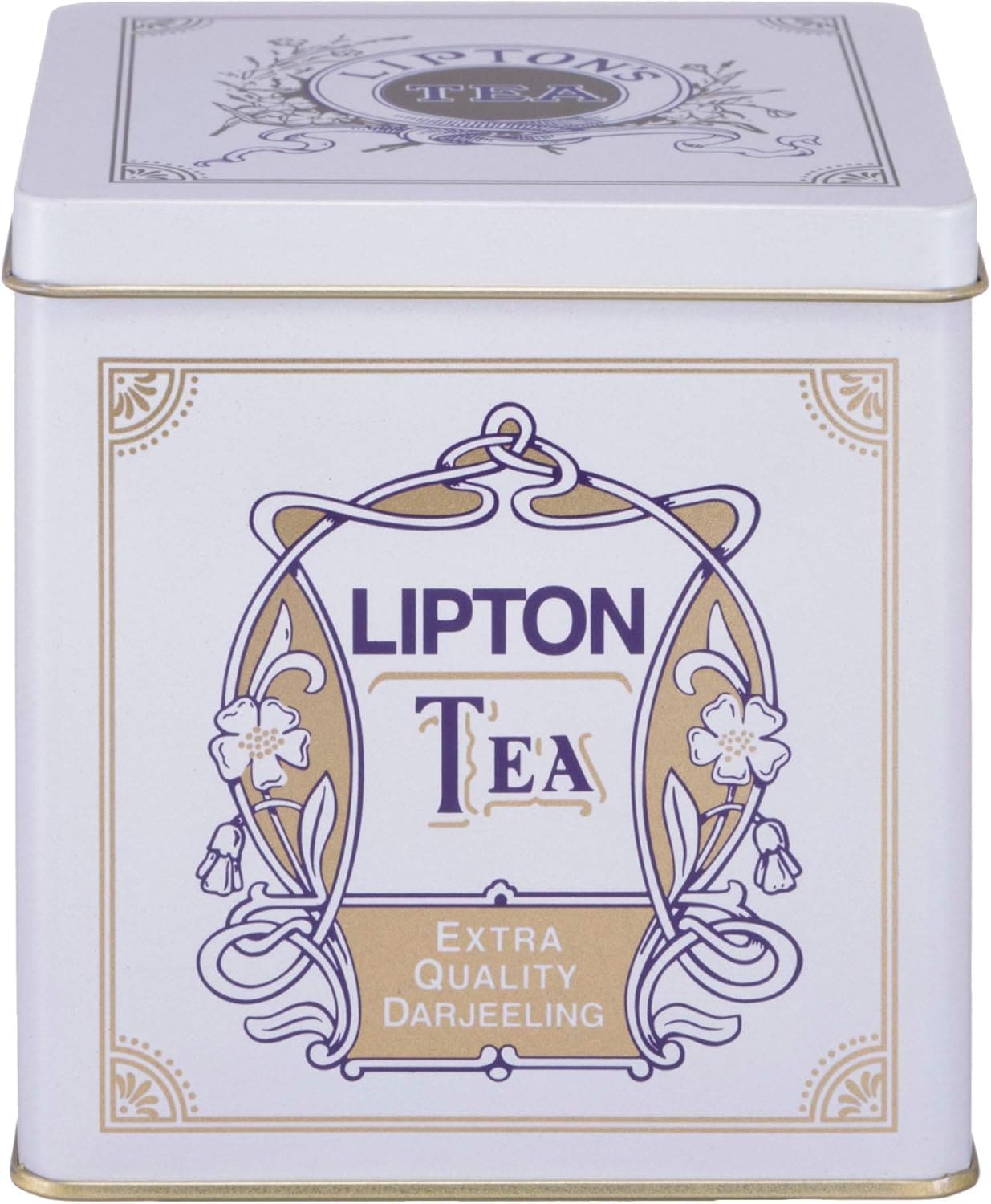 即日発送 リプトン紅茶 リーフティー エクストラクオリティ ダージリン 白缶 450g