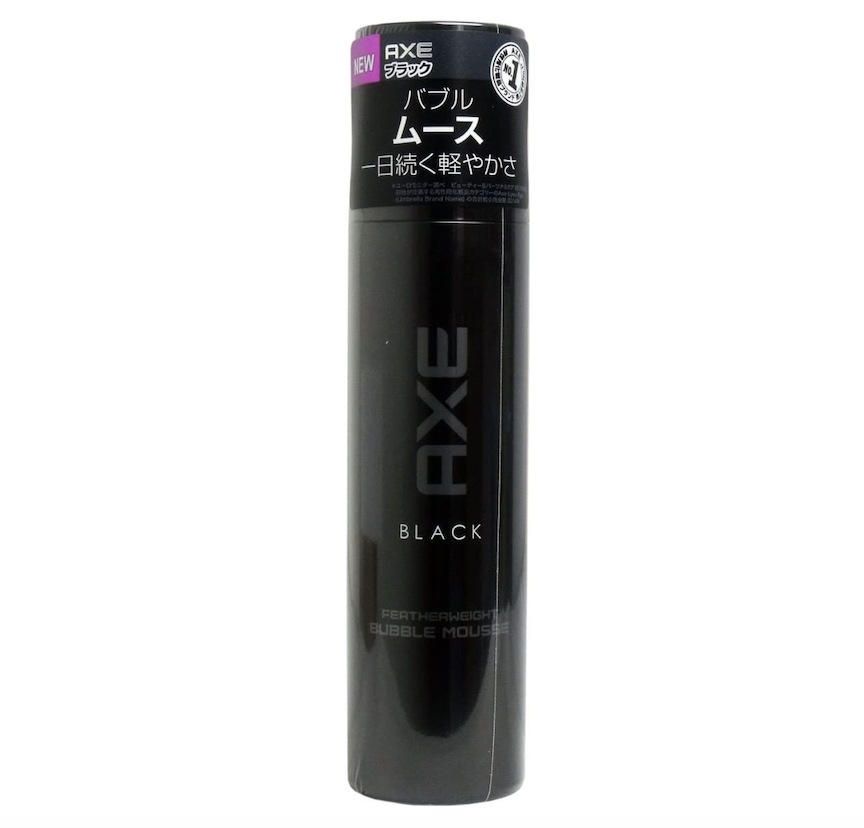 ブラック メンズスタイリング バブルムース (パーマ向け絶妙ホールド) 130g