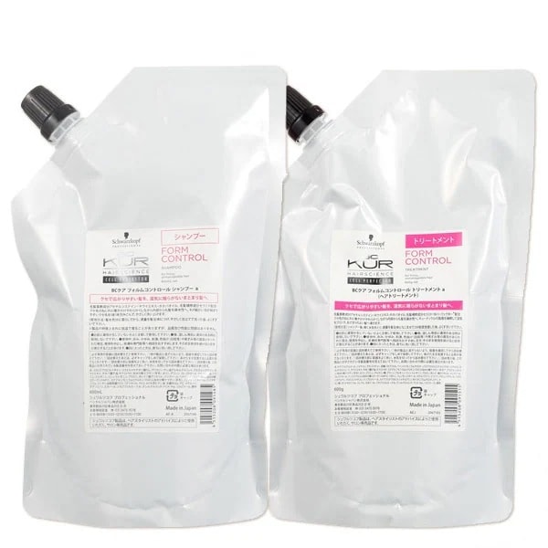 BCクア フォルムコントロール シャンプー a 600mL + トリートメント a 600g 詰め替え セット