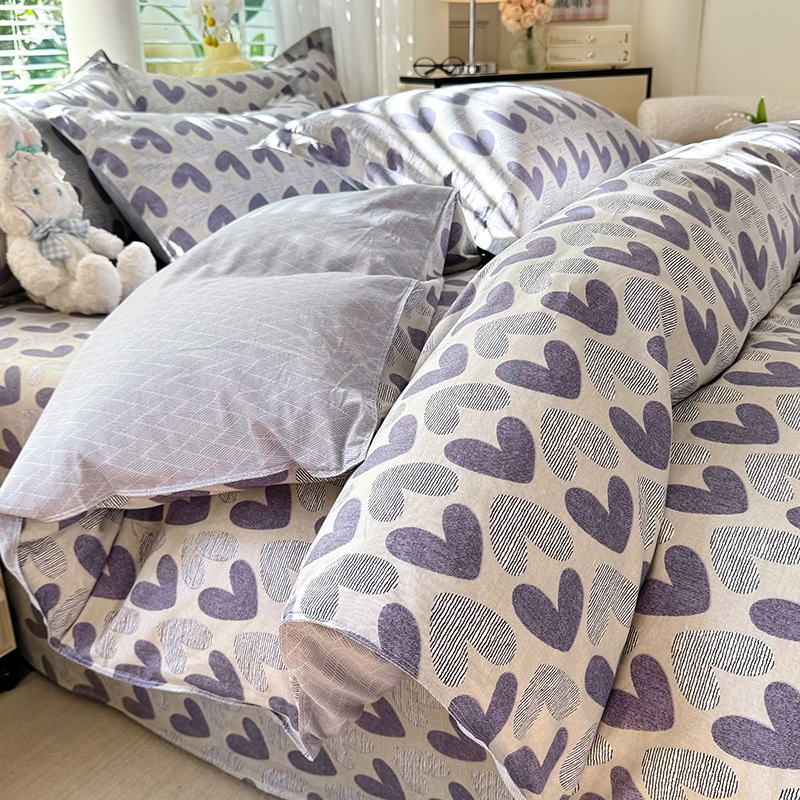 全綿プリント4点セット単品シーツカバーシーツ3点セット4点セット1.5/1.8 m