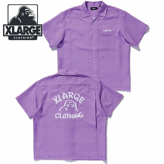 ドローイング OG ショートスリーブシャツ [101252014002] メンズ x-large エックスラージ トップス 半袖 オープンカラーシャツ LtPURPLE 正規取扱店