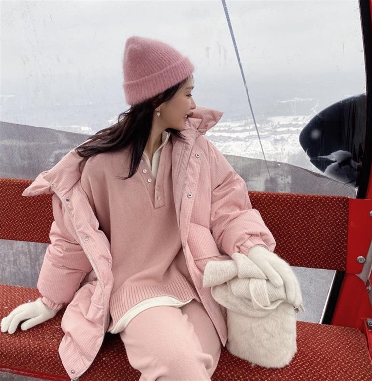 INSスタイル ニットトップス ロングパンツ 秋 冬 ファッション プロ レトロ 洋風 ワイドパンツ 2点セット 気質 5,129円