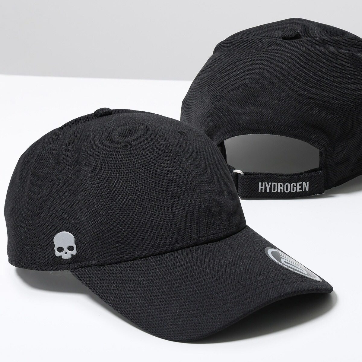 HYDROGEN ハイドロゲン ベースボールキャップ TOUCH CAP A10003 メンズ ポリエステル メッシュ スカル ロゴ 帽子 007/BLACK