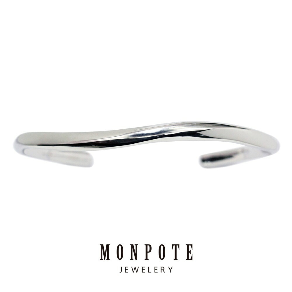 モンポット バングル ブレスレット レディース 普段使い おしゃれ プレゼント 大人 女性 誕生日 シルバーアクセサリー きれい シンプル 結婚祝い 結婚記念日 母 妻 彼女 女友達 ギフト