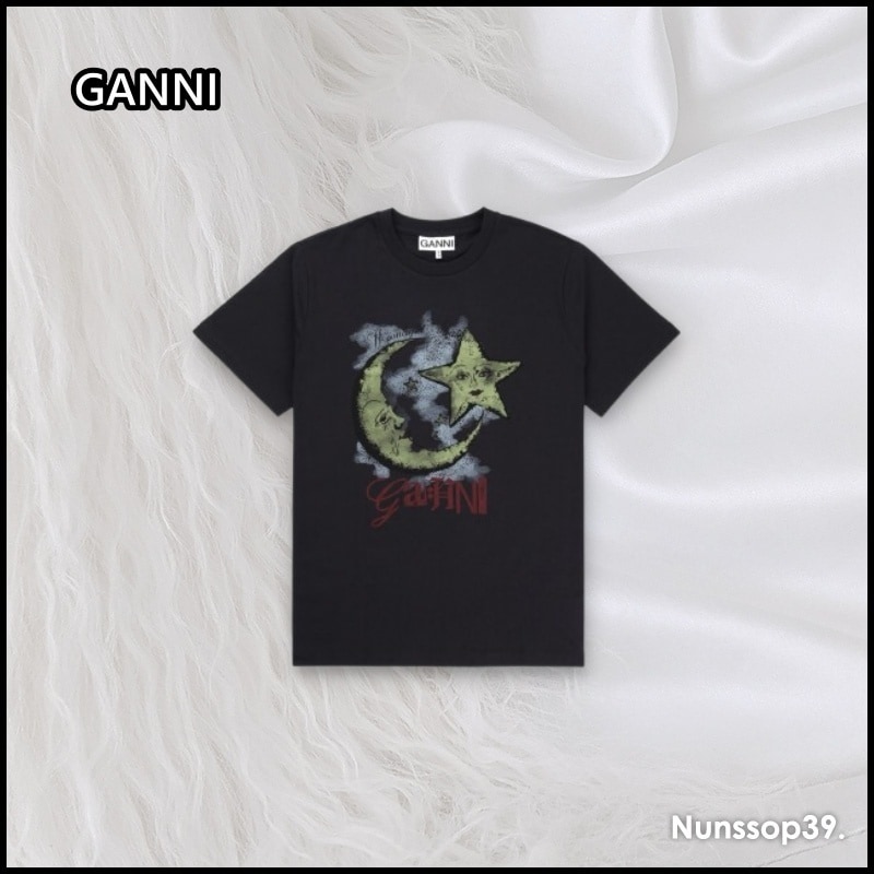 GANNI ムーンライト リラックスフィット Tシャツ 13,125円