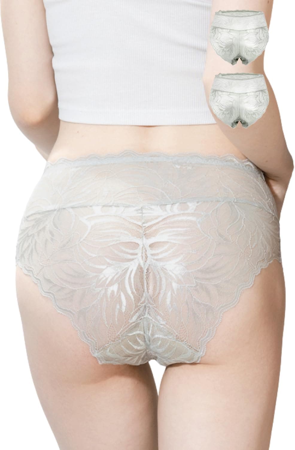 momoful おりもの吸水ショーツサニタリーレースパンツ S シームレス 15ml 30ml おりものシート不要 吸収 給水 大きいサイズ 防水