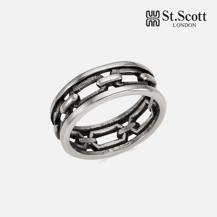 ST.SCOTT LONDON STJ-SR4004編みこみ男リング 6,392円