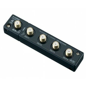 全端子電流通過型 双方向/VU/BS/CS 3224MHz対応4分配器 CSP4DW-P