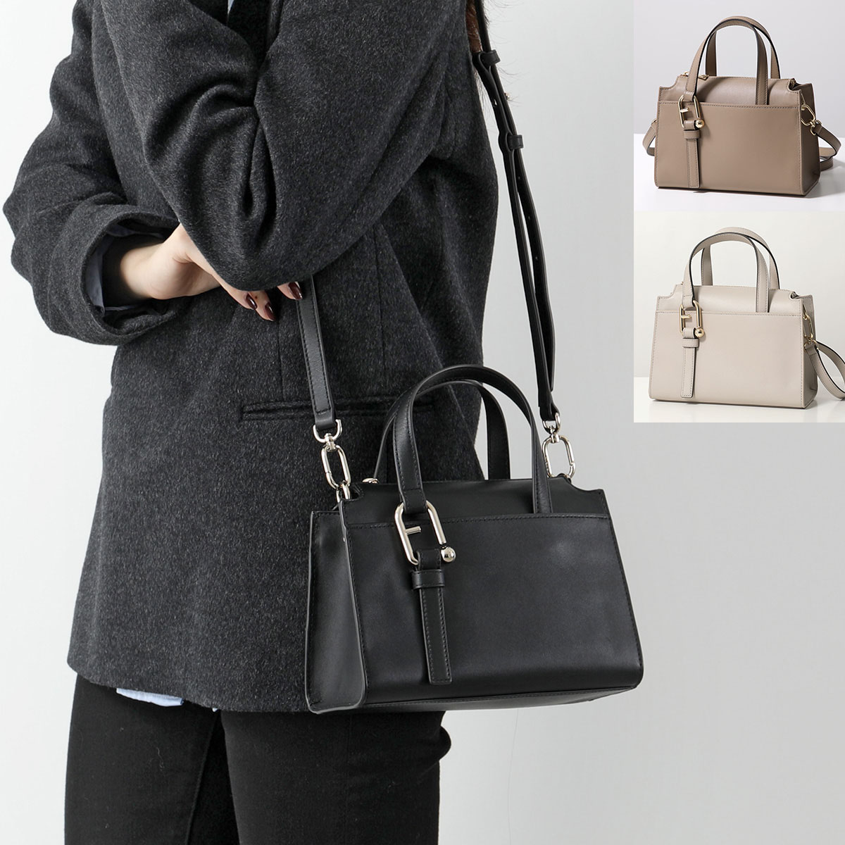 Furla フルラ ショルダーバッグ NUVOLA ヌヴォラ WB01337 BX2045 レディース ハンドバッグ レザー クロスボディ ロゴ 鞄 カラー3色