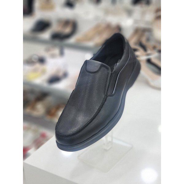 男性 2color 牛革 軽量 ローファー スリッポン 3cm ZMC85ZBL_CJ