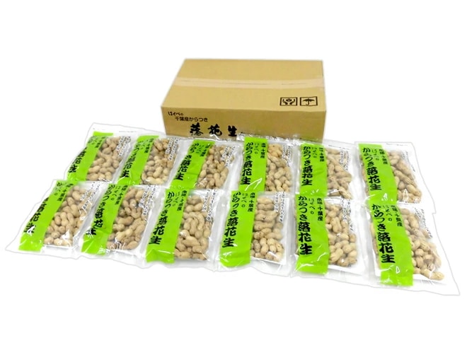 千葉産 =からつき落花生= 110gx12袋 はせべ 国産 ピーナッツ 予約 入荷次第発送
