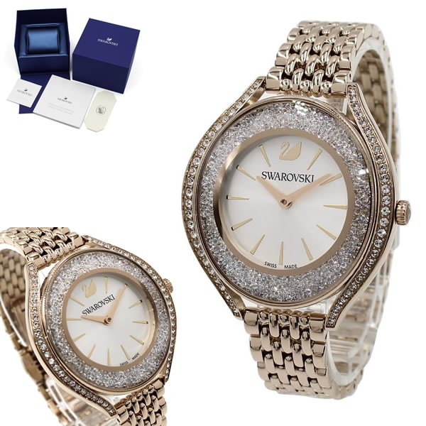 5519456 CRYSTALLINE AURA 腕時計 ホワイトシルバー シャンパンゴールド ウォッチ レディース 38,220円