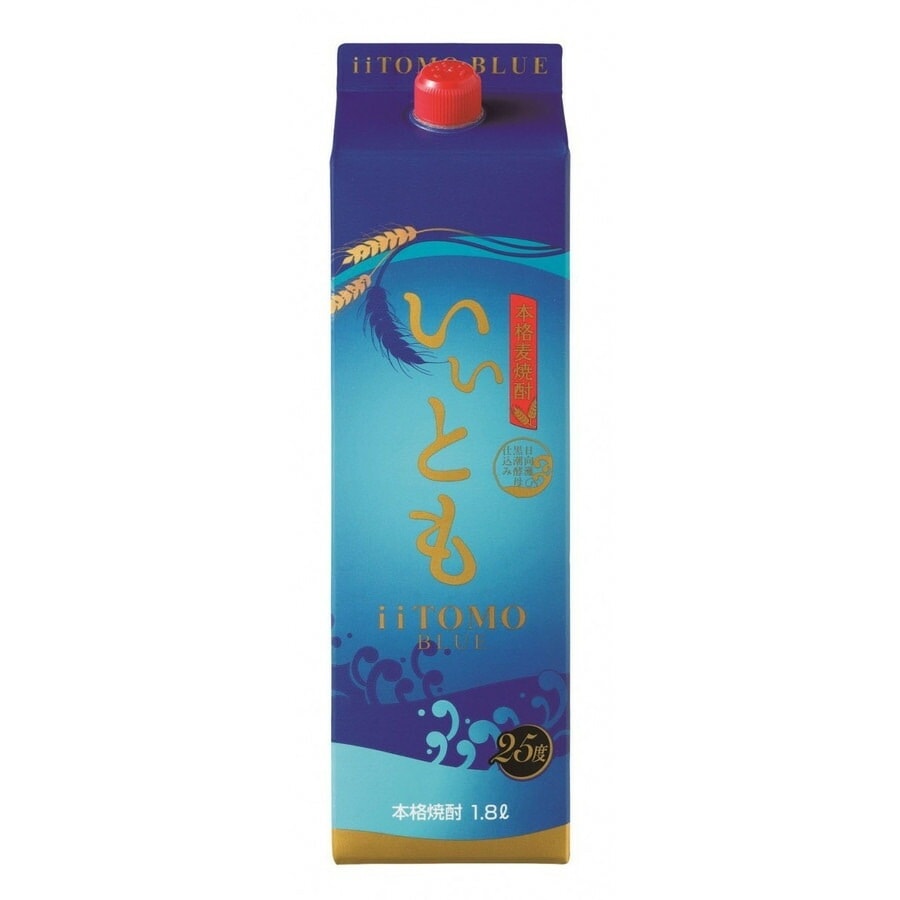 【送料無料】雲海酒造 麦焼酎 いいとも BLUE ブルー 25度 1800ml 1.8L6本/1ケース【北海道沖縄県東北四国九州地方は必ず送料が掛かります】