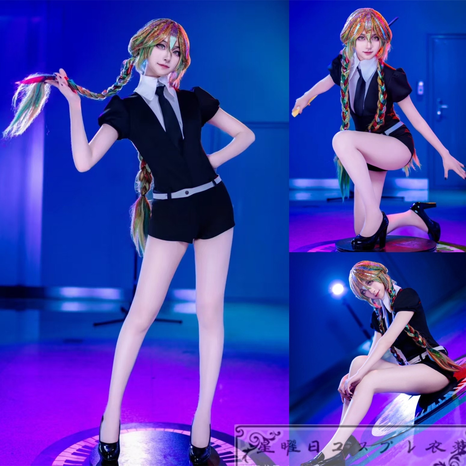 在庫品 宝石の国 ラピスラズリ コスプレ衣装 コスチューム 『手袋＋レギンス』付き