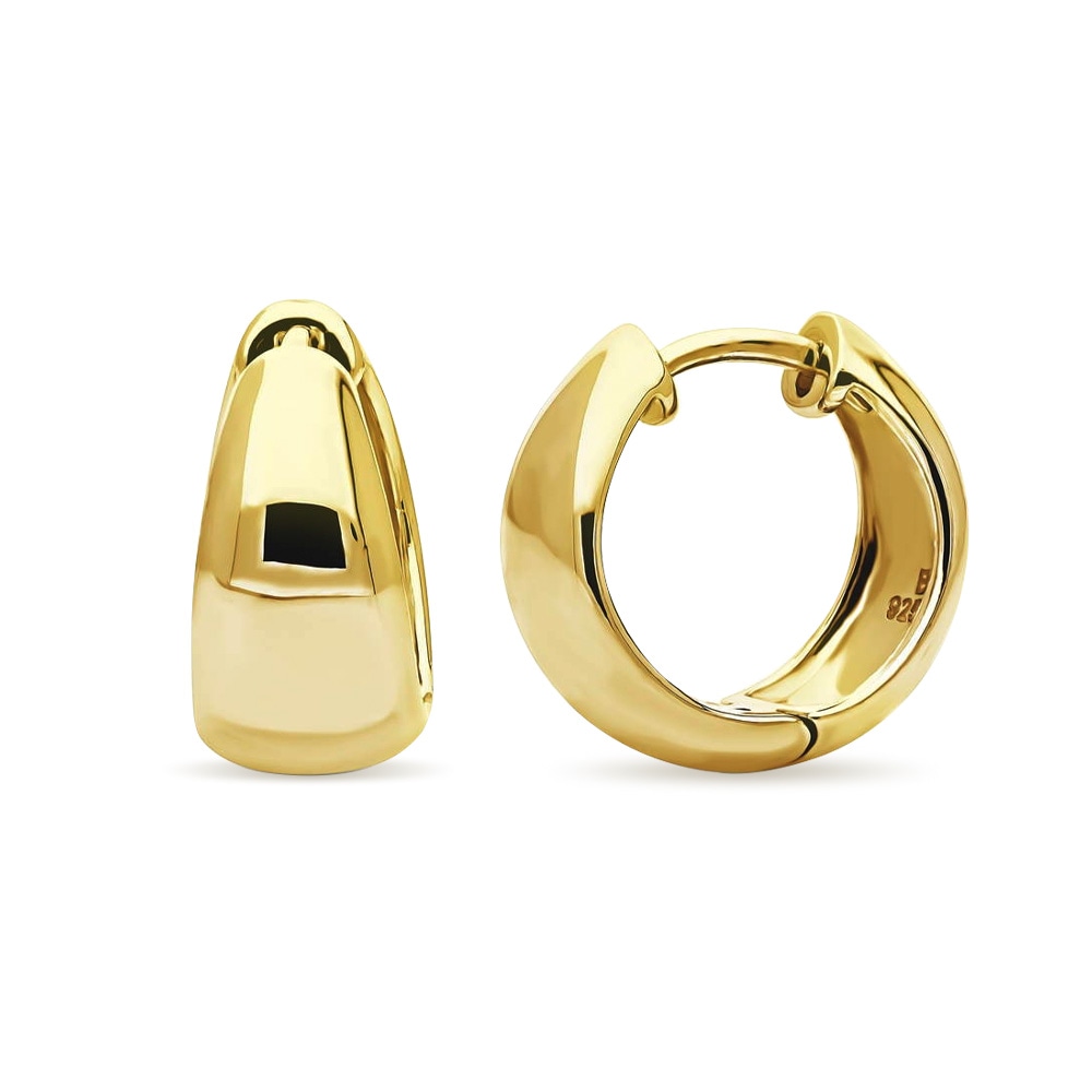 フープピアス フープ ピアス レディース SV925　スターリングシルバー E9548 2カラー プラチナ 仕上 K18 ゴールド 仕上 ピアス