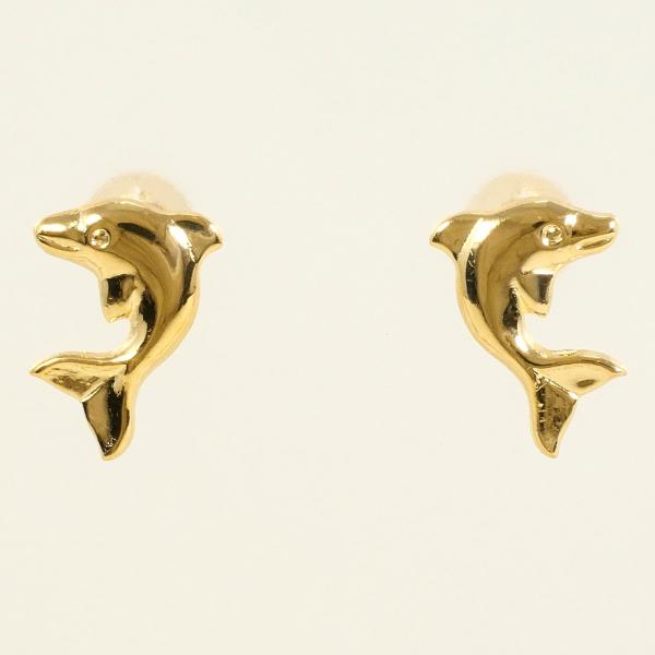 K18 18金 YG イエローゴールド ピアス 総重量約0.3g ジュエリー 中古