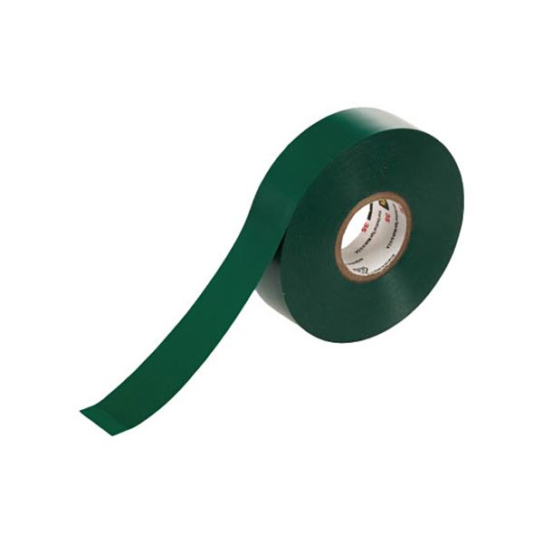（まとめ） 3M スコッチ ビニールテープ 35 緑19mm×20m 35GRE 1巻 (×10セット)