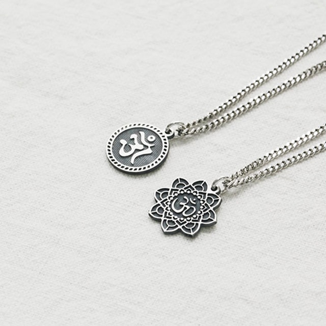 silver-N-930シルバーオームネックレス2種 8,114円