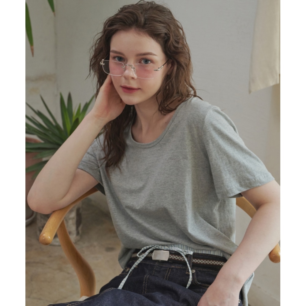 LOSSYROW エンジャイムロッシー Uネックグレー