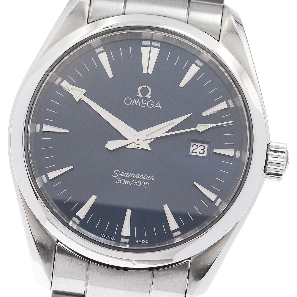 オメガ OMEGA 2517.80 シーマスター アクアテラ デイト クォーツ メンズ _955606【中古】