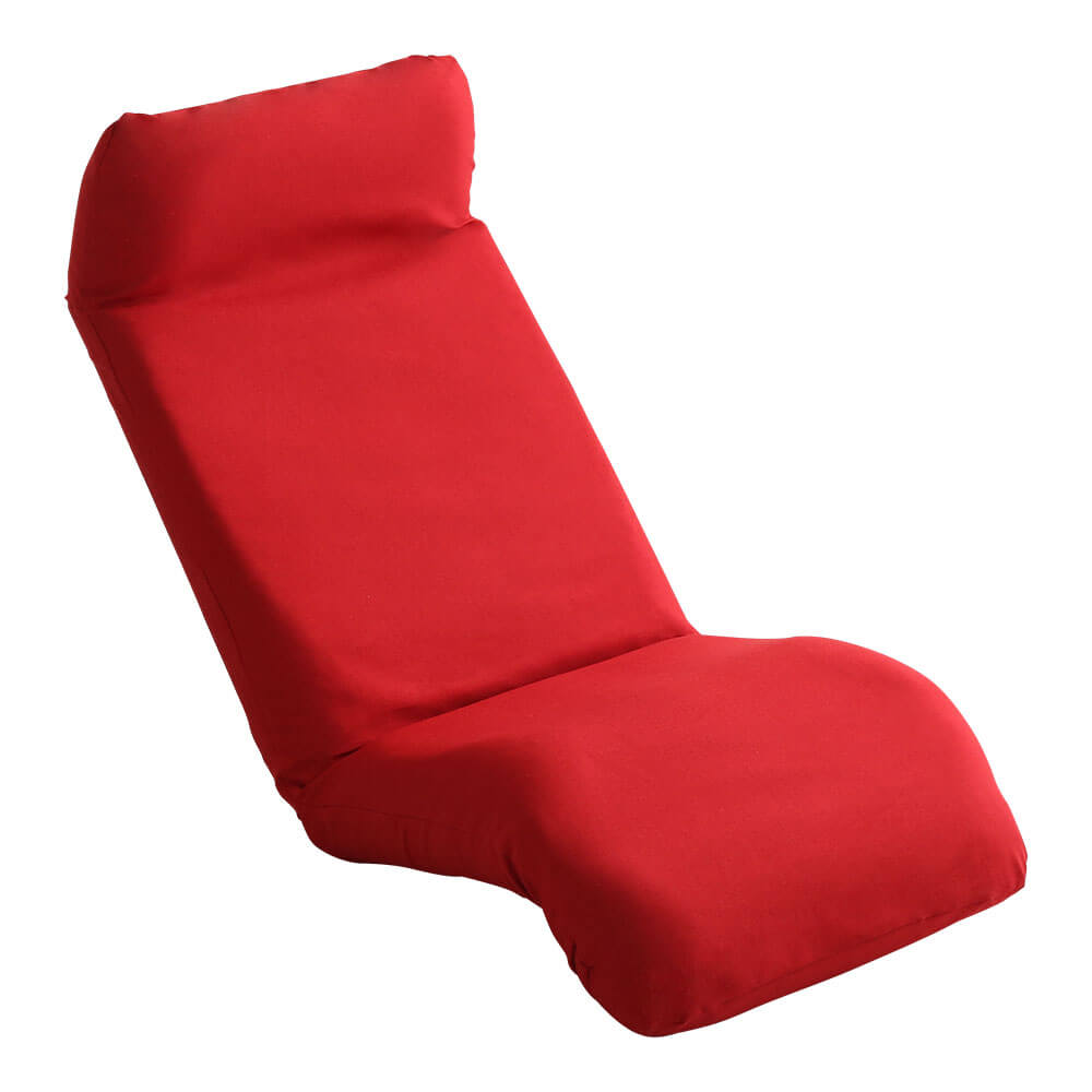 日本製カバーリングリクライニング一人掛け座椅子リクライニングチェアCalmy - カーミー - (ダウンスタイル) SH-07-CAY-D-RD　レッド