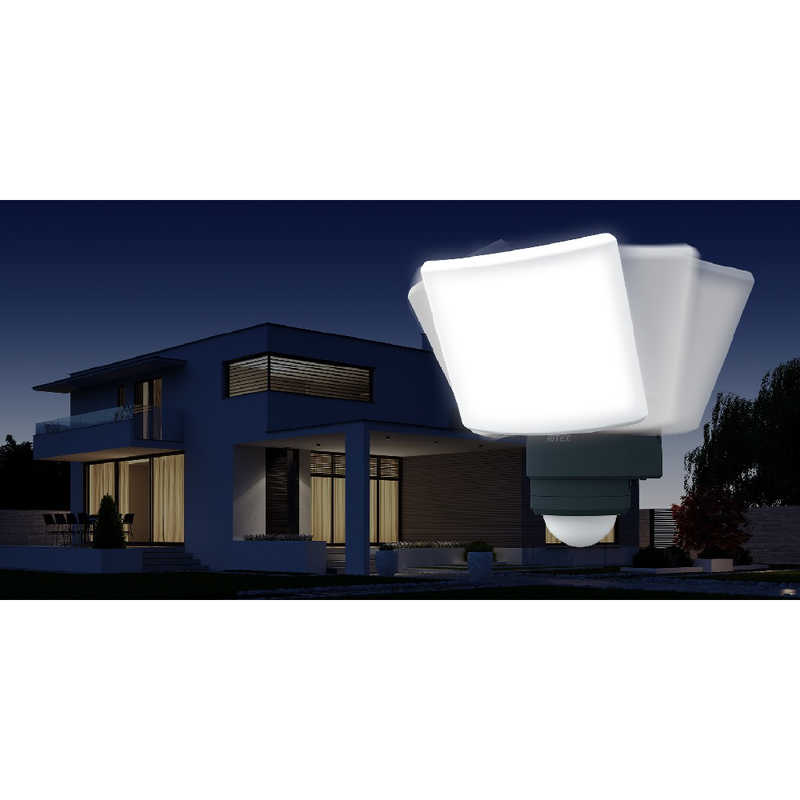 ムサシ　20Wワイド 追尾式LEDセンサーライト Wi-Fiカメラ　YC20