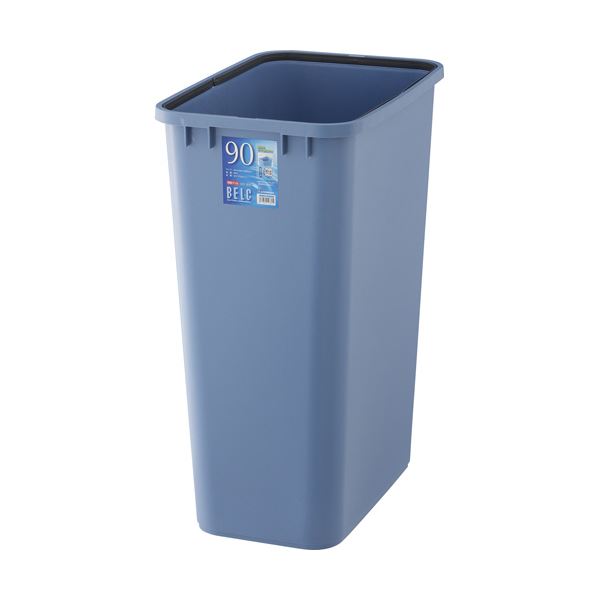 (まとめ)リス ベルク 角型 90L 本体 ブルー DS-920-024-3 1台 (フタ別売) (×3セット)
