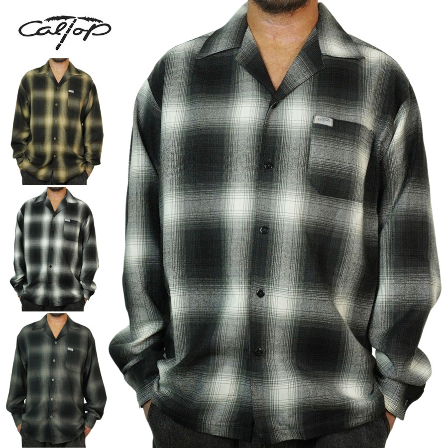 当店別注！キャルトップ オンブレチェック シャツ 【期間限定価格】CALTOP カルトップスペシャルオーダー 7007 OMBRE LONG SLEEVE SHIRTS