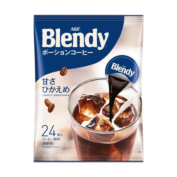 （まとめ）味の素AGF ブレンディポーションコーヒー 甘さひかえめ 18g 1袋（24個）(×10セット) 7,547円