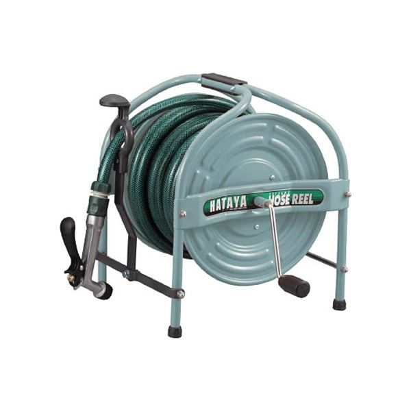 ハタヤリミテッド テツノホースリール(グリーン) 21m 防藻ホース レバーノズル HSA-20N-G 1台 17,340円