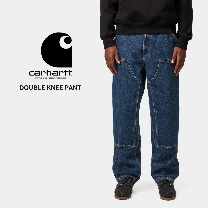 カーハート ダブリューアイピー メンズ ワイドパンツ デニム Carhartt WIP ダブルニーパンツ ロングパンツ 男性 ボトムス I032699