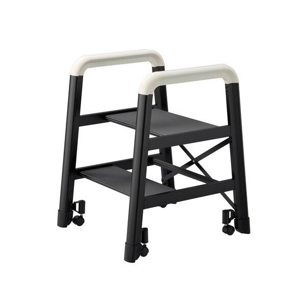 長谷川工業 DE2.0-2B ブラック [組立式踏台 キャンバー 2段] メーカー直送