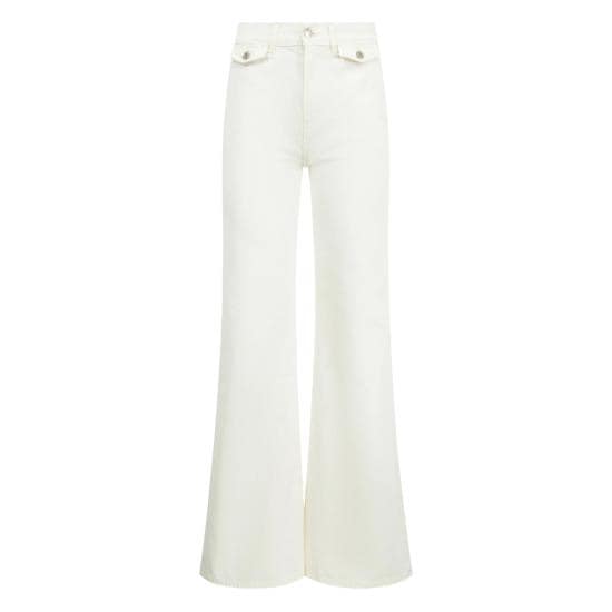 NILI LOTAN Women Denim Pants 13398 W488 EDIRA CREAM NEUTRALS