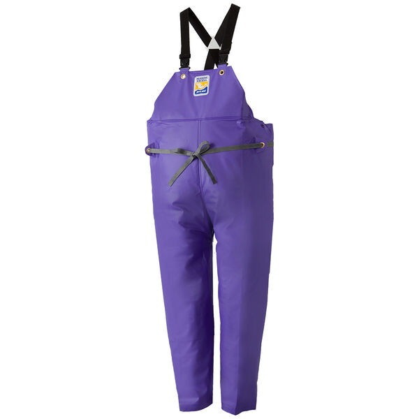 マリンエクセル 胸当て付ズボンパープル4L No.12063939