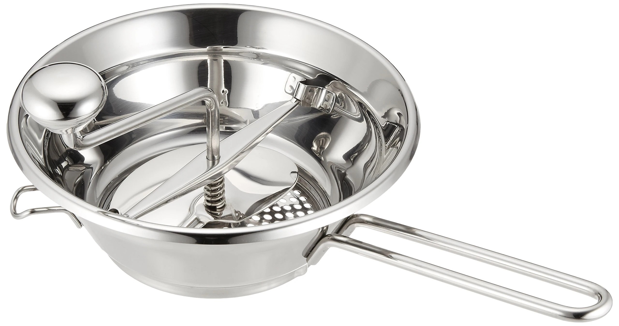 TKG 裏ごし器 ステンレス 外径×高さ(mm)240(393)×85(170) 1.5・2.0・5mmの替刃3枚付 野菜(トマトなど)・果物等の裏漉しに 錆に強いステンレス製で衛生的 業務用 BMC