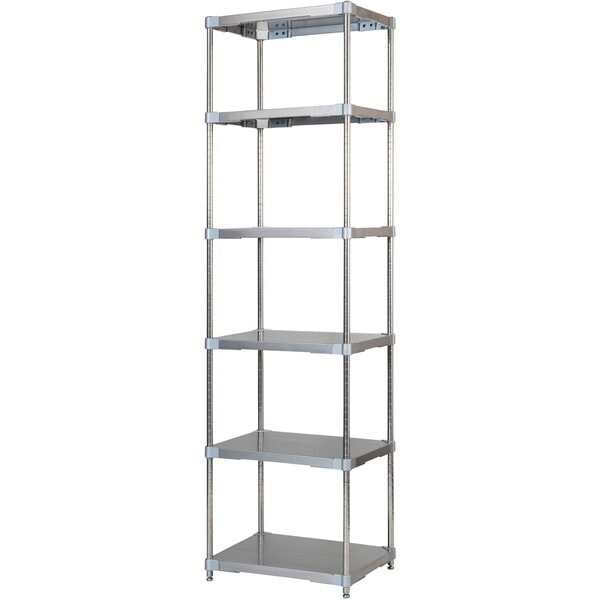 アイ・エル・シー GSS6-4660 燕三条製 PROFACE SUS304ステンレスソリッドシェルフ6段 460×600×2100 SUS304ステンレスポール メーカー直送