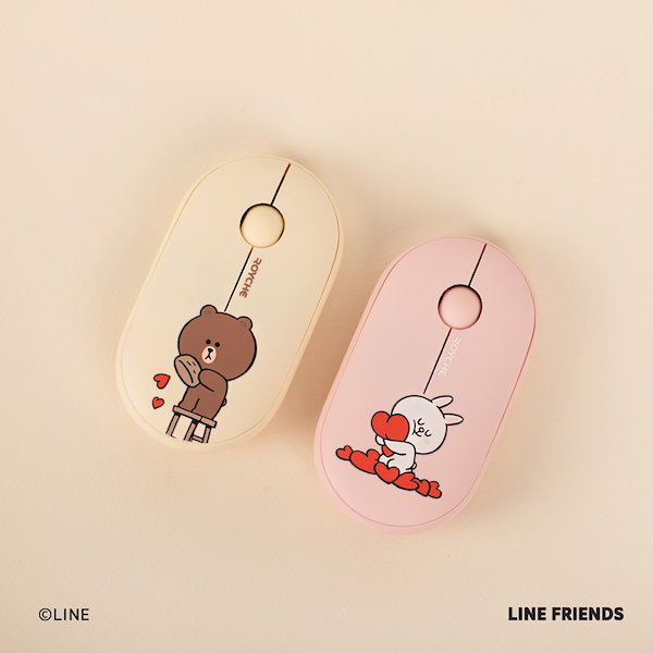 ラインフレンズ LINEFRIENDSワイヤレスマウス コニー - マウス