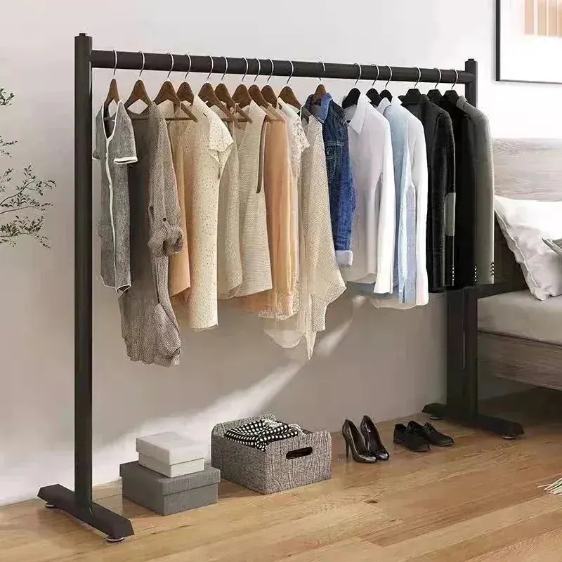 【3日出荷】ハンガーラック　洋服掛け　ラック　ハンガー　選べる６サイズ　２カラー 大容量　省スペース　洋服掛けスタンド　衣類収納　組立簡単　パイプハンガー