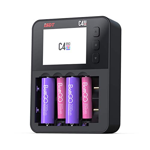 色：C4EVO ISDT C4 EVO 電池充電器 スマート バッテリー 急速充電器 ミニ四駆 1