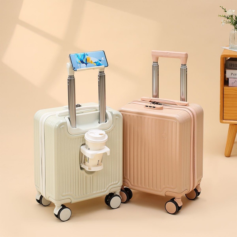 14インチのスーツケース女性のための小さなスプリングエア搭乗ケース小さな軽量の子供のトロリーケースパスワードスーツケース