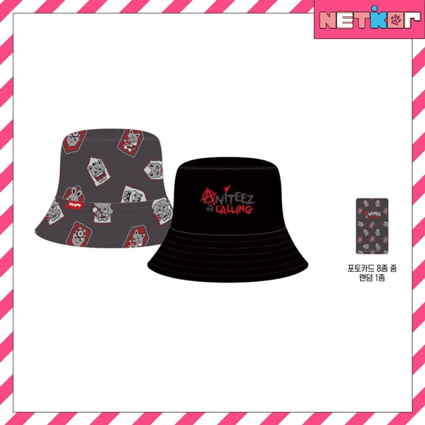 ATEEZ - REVERSIBLE BUCKET HAT [ ATEEZ x ANITEEZ IN THE CALLING POPUP MD ] 公式グッズ エイティーズ