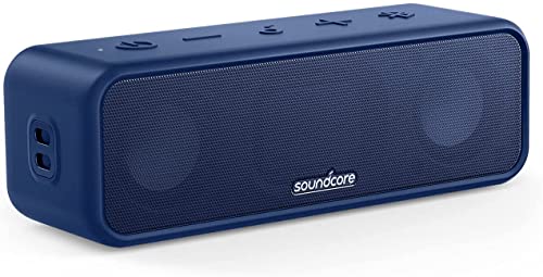 【予約販売品】 スピーカー Bluetooth 3 Soundcore Anker チタニウムドライバー USB-C接続 イコライザー設定 アプリ対応 BassUpテクノロジー デュアルパッシブラジエーター スピーカー