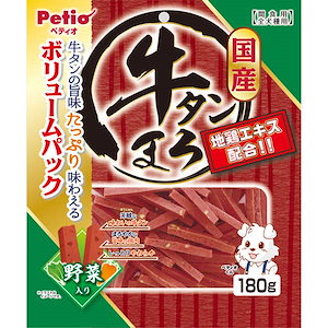 牛タンまろ 野菜入り 180g 鶏 国産 犬用おやつ 6ヶ月 イヌ W14051