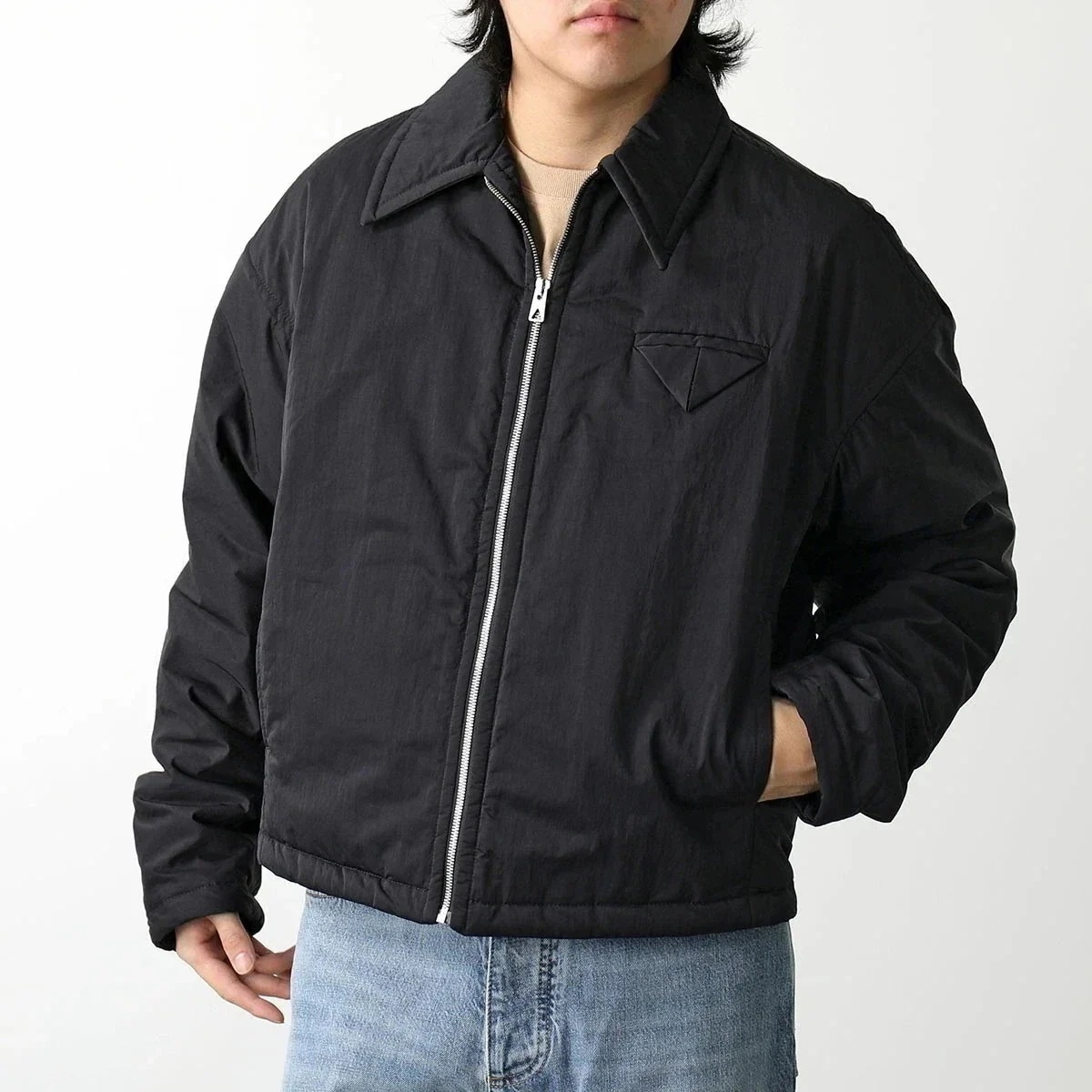 BOTTEGA VENETA ボッテガヴェネタ ジャケット 776689 VF4K0 メンズ パファーブルゾン パデッドブルゾン 着物ブルゾン キモノ ナイロン