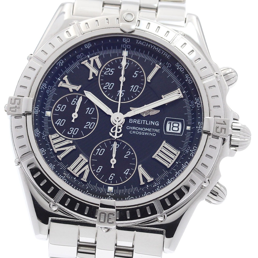 ブライトリング BREITLING A13355 クロスウィンド デイト クロノグラフ 自動巻き メンズ 良品 _960248【中古】