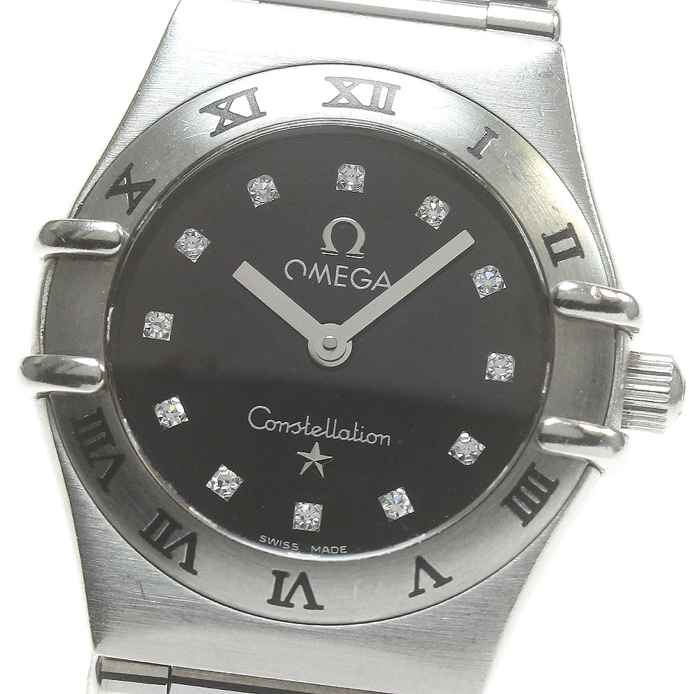 オメガ OMEGA 1465.51 コンステレーション ミニマイチョイス 12Pダイヤ クォーツ レディース _842556【中古】