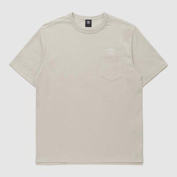半袖Tシャツ PQA UQ123CRS17-PBE エッセンシャルポケット半袖Tシャツ / PLATINUM BEIGE
