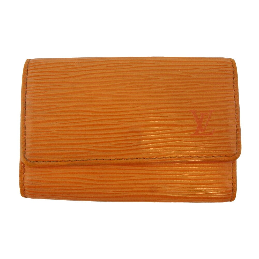 キーケース エピ ミュルティクレ6 オレンジ ゴールド レディース 中古