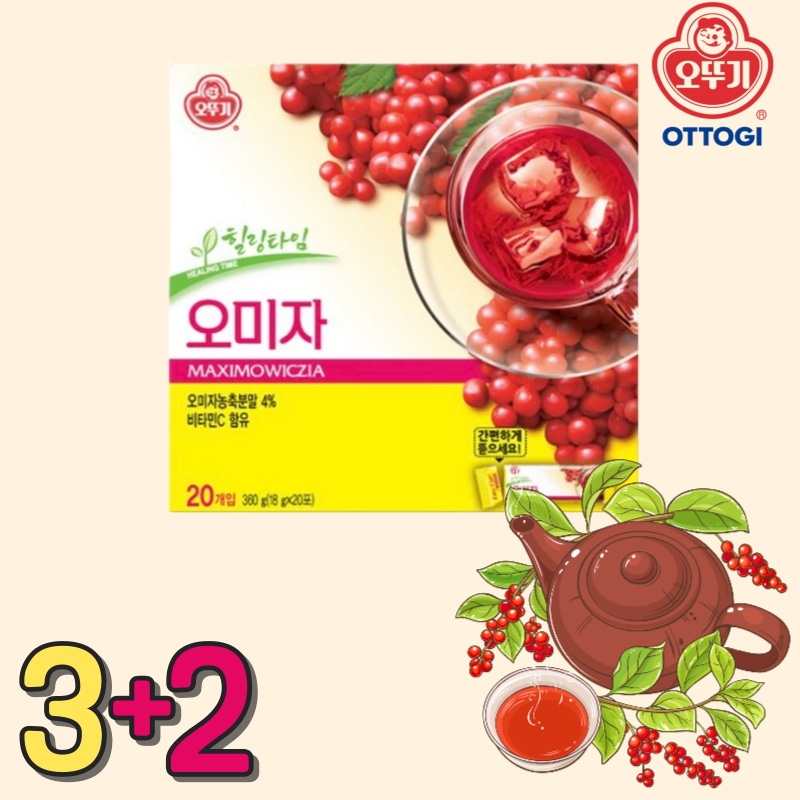 【3+2】 オミジャ茶 20袋*5箱 /オマケ付き/オマケ付き/大容量/韓国茶/お茶/正規品/人気/大容量/プチプラ/お菓子/デザート